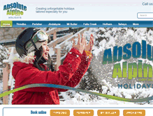 Tablet Screenshot of absolutealpine.com.au
